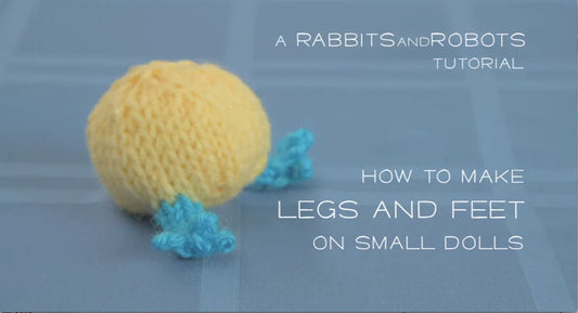 How To Pick Up Stitches and Knit Toes the Rabbits and Robots Way