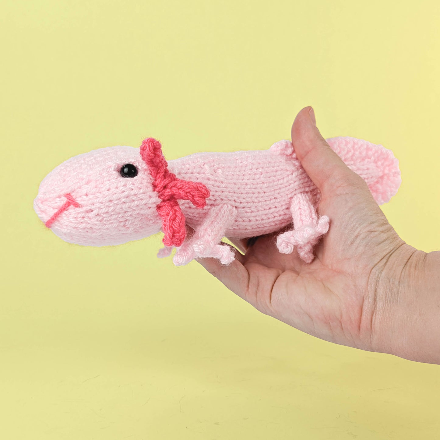 Augie the Axolotl Knitting Pattern