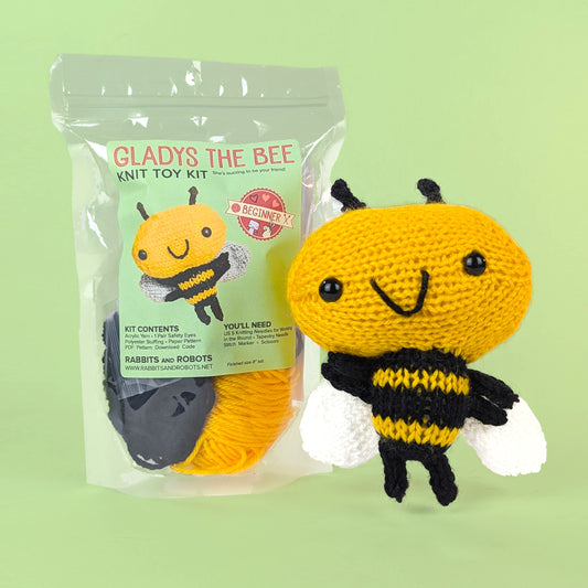 Gladys the Bee Knitting Kit