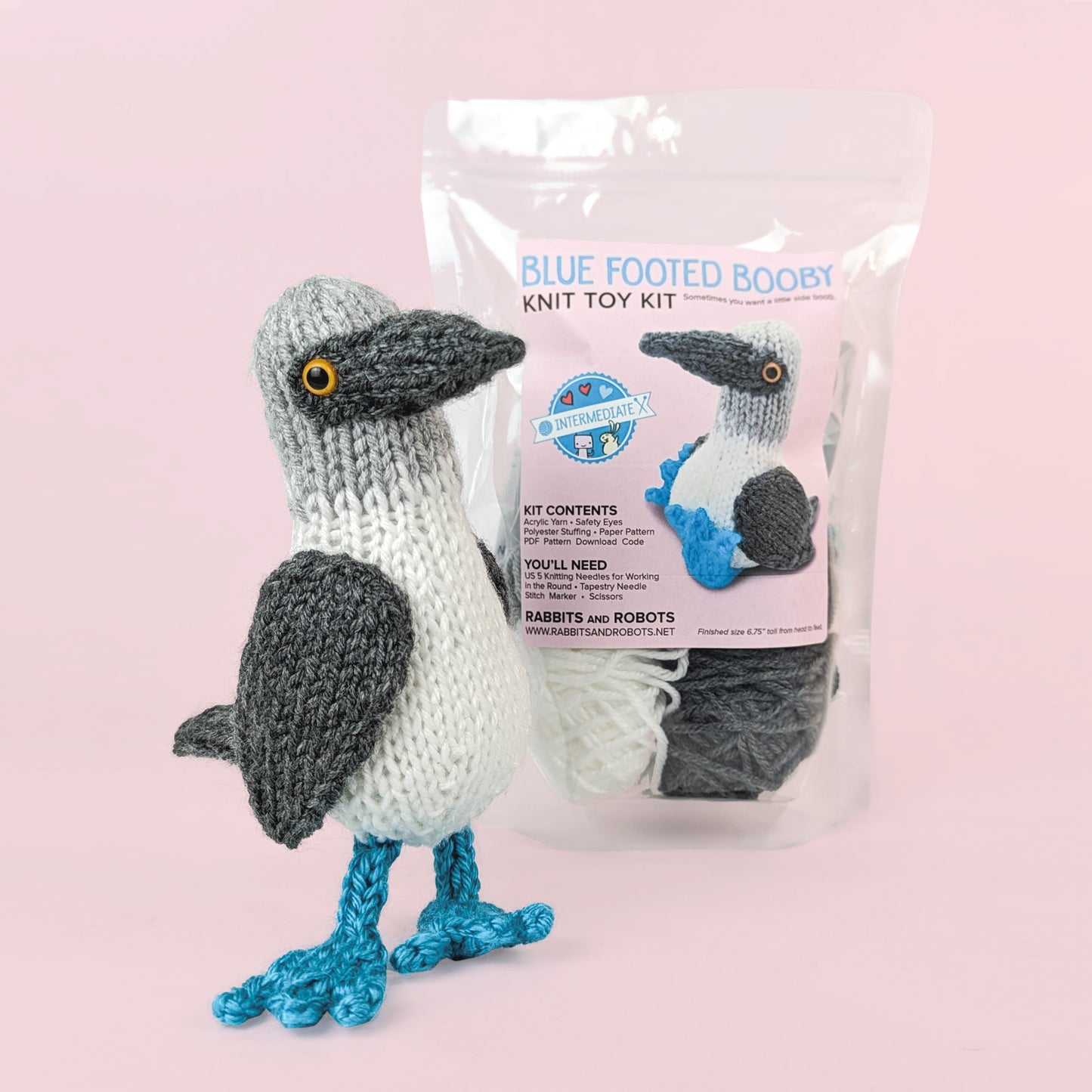 Blue Footed Booby Knitting Kit