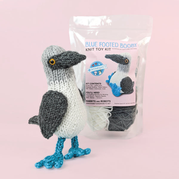 Blue Footed Booby Knitting Kit