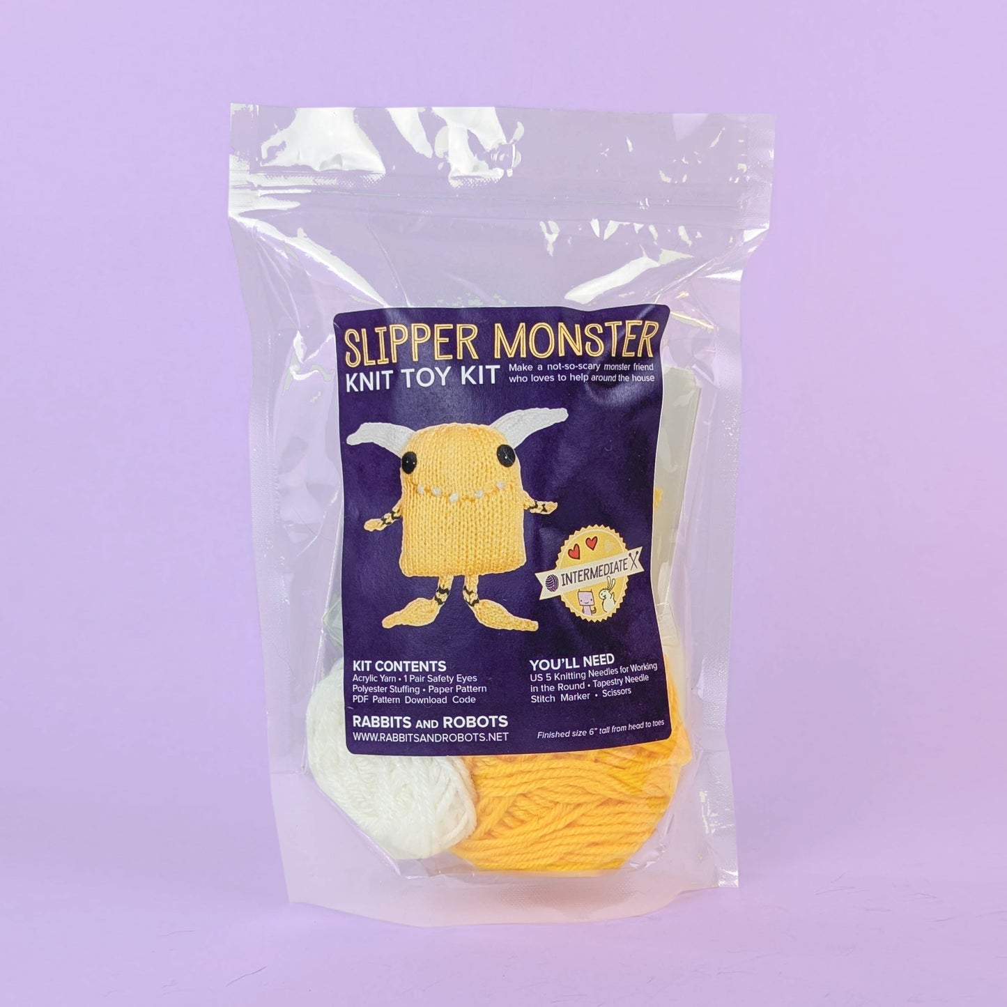 Slipper Monster Knitting Kit