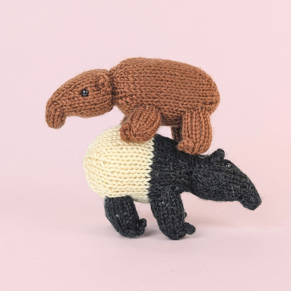 Floyd and Elena Mini Tapirs Knitting Pattern