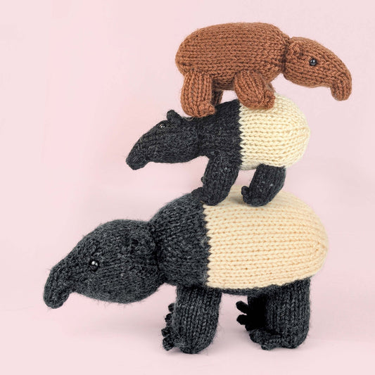 Tapir Trio Knitting Pattern