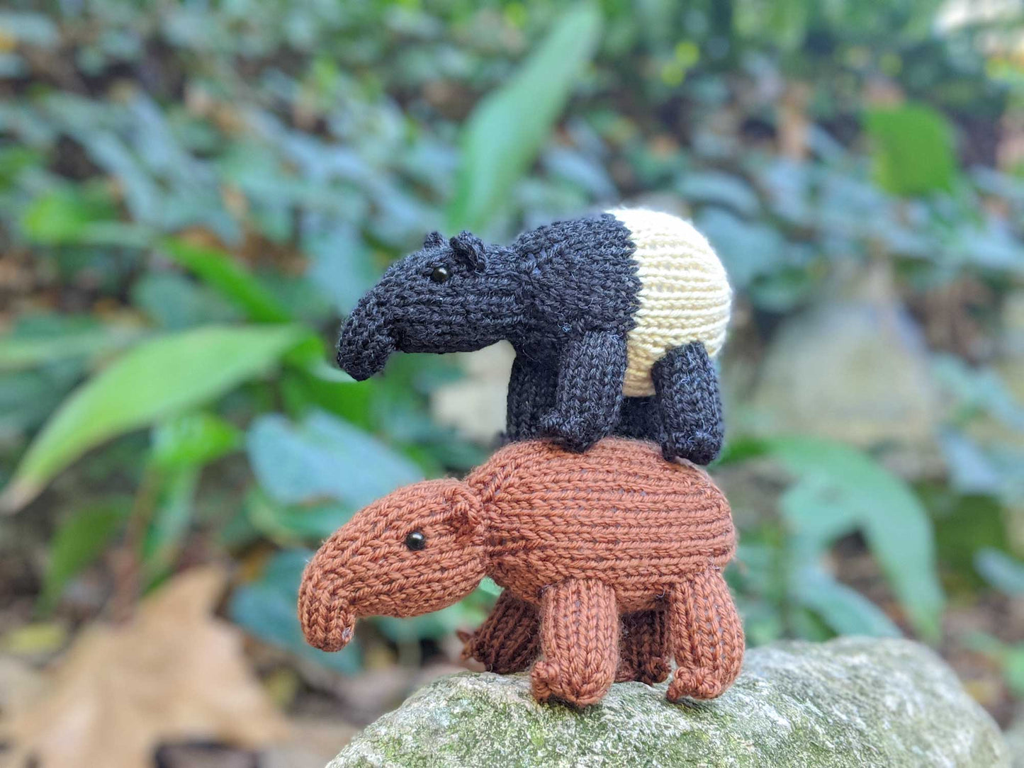 Floyd and Elena Mini Tapirs Knitting Pattern