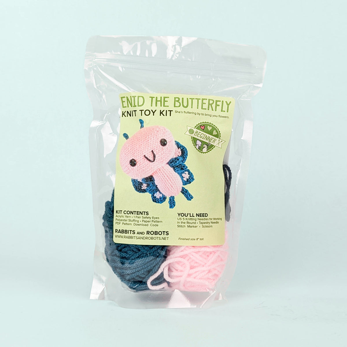 Enid the Butterfly Knitting Kit