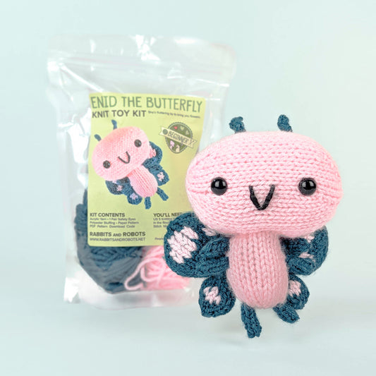 Enid the Butterfly Knitting Kit