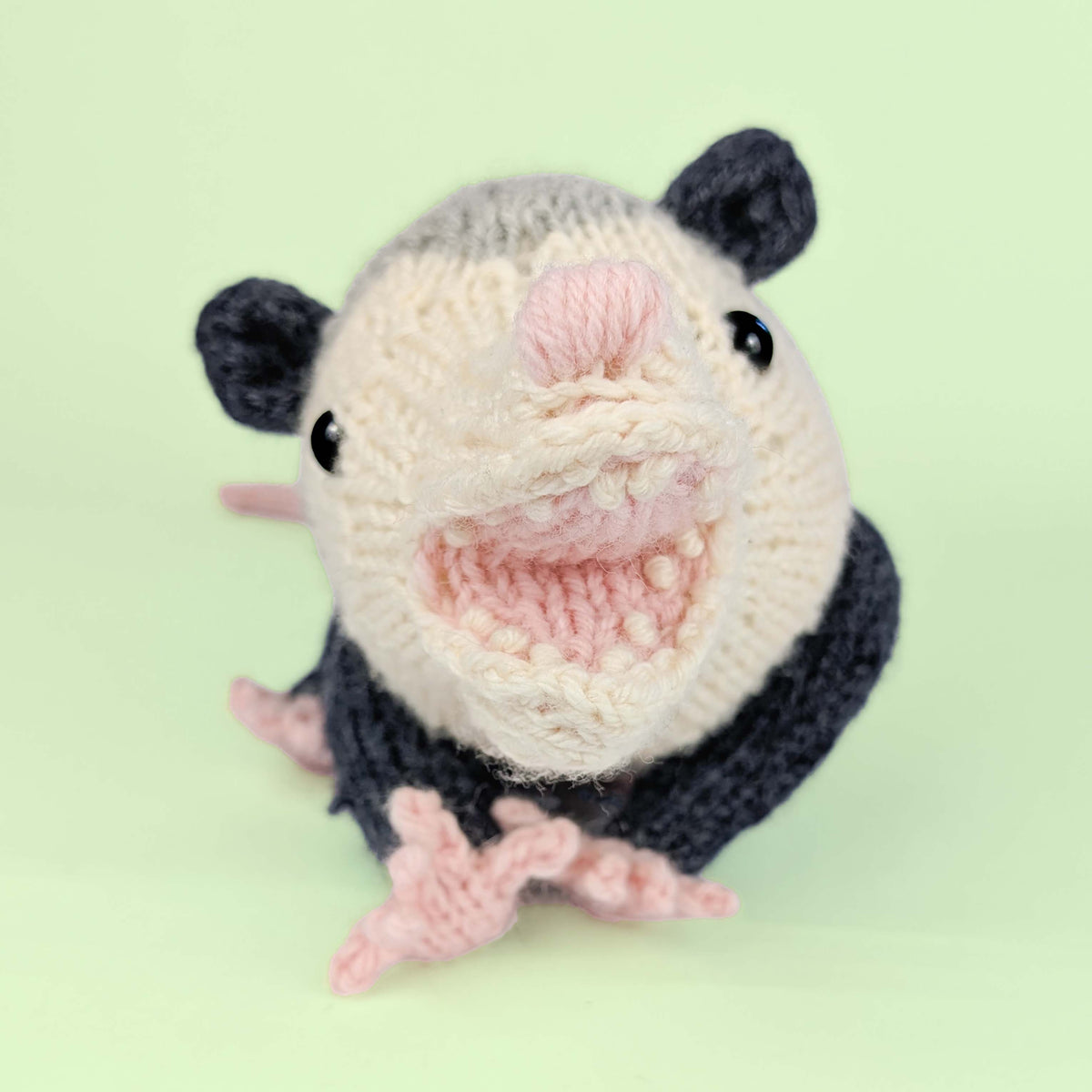 Opossum Family Knitting Pattern