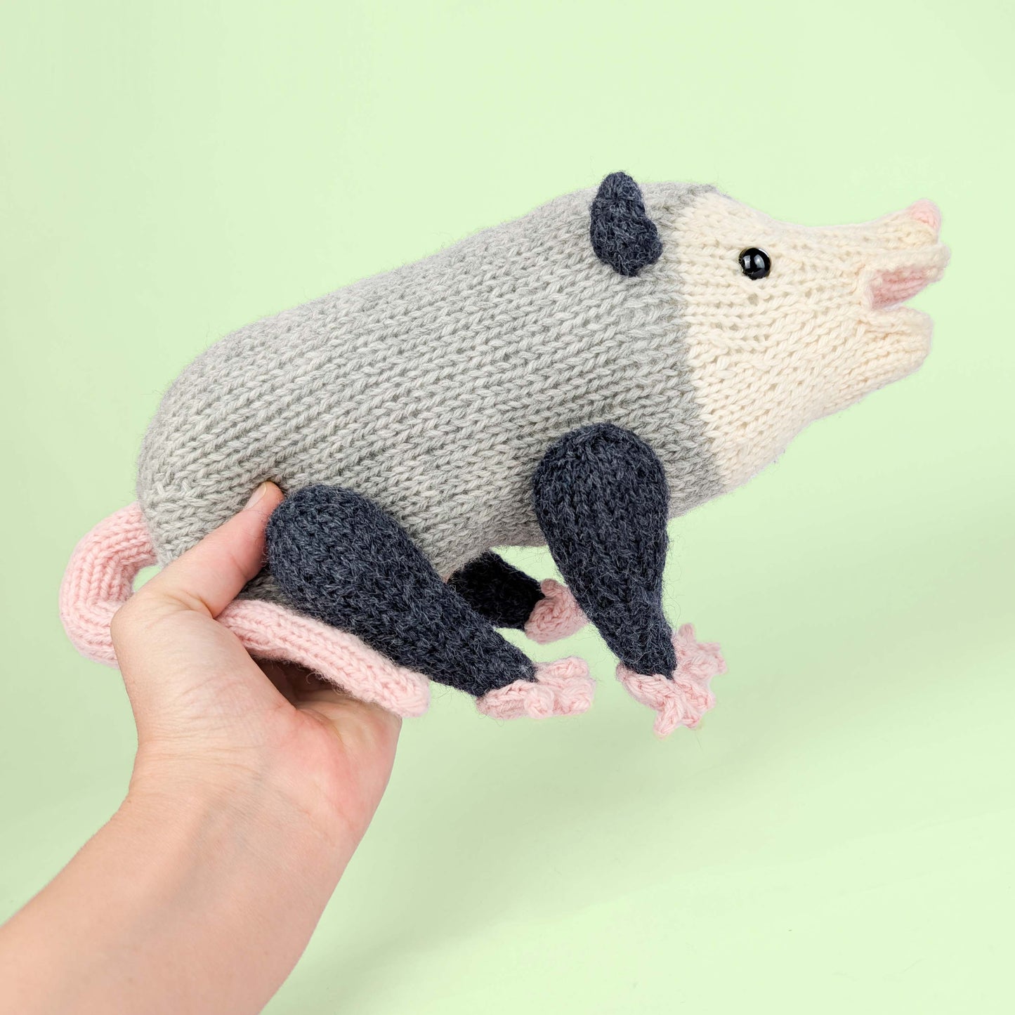 Opossum Family Knitting Pattern