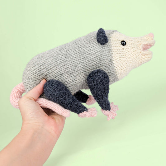 Opossum Family Knitting Pattern