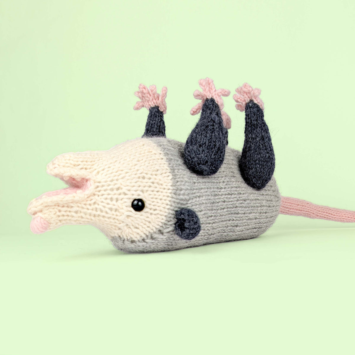 Opossum Family Knitting Pattern