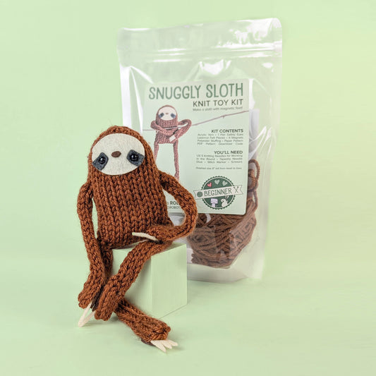 Snuggly Sloth Knitting Kit
